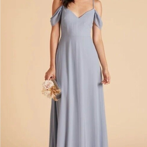 Birdy Grey Dresses & Skirts - Birdy Grey Blue Maxi Sundress Cold Shoulder